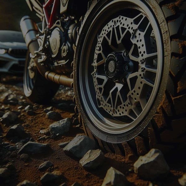 Quelles protections choisir pour les jantes d'une Ducati Streetfighter lors de la conduite sur routes accidentées ?